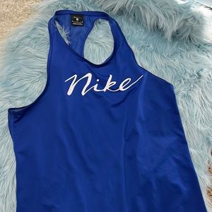 NWOT! Blue Breathable Nike Tank Top! Size medium!